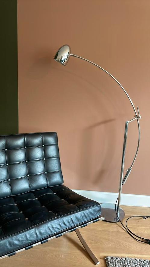 Mooie RVS leeslamp, Huis en Inrichting, Lampen | Vloerlampen, Zo goed als nieuw, Ophalen