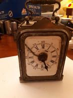 antieke franse oude reisklok met wekker zie de foto's, Antiek en Kunst, Ophalen