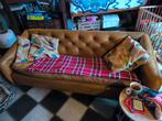 vintage, leer, knopenbank, Ophalen, Gebruikt, 75 tot 100 cm, Leer