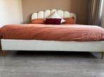Stijlvol tweepersoons bed van teddystof 180x200, Ophalen, Gebruikt, Tweepersoons, 180 cm