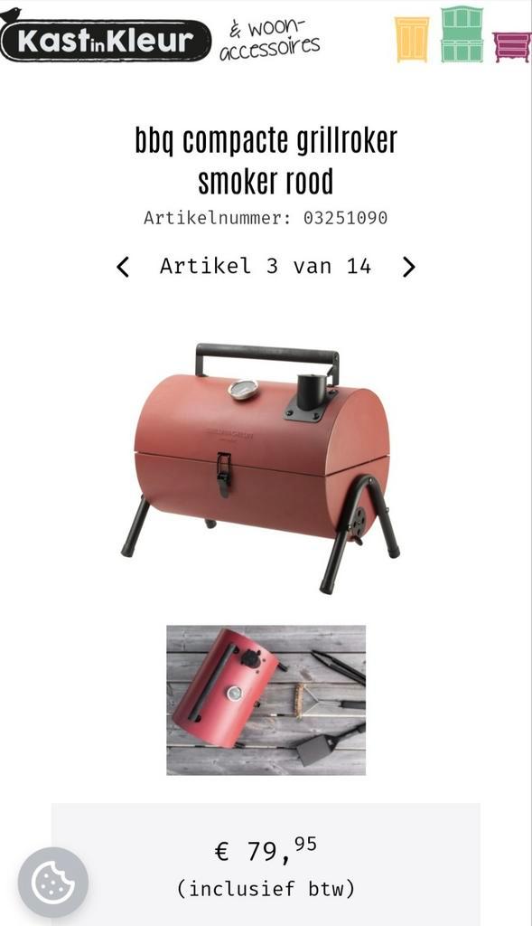 Te koop nieuw in doos , houtskool bbq., Tuin en Terras, Houtskoolbarbecues, Nieuw, Ophalen of Verzenden
