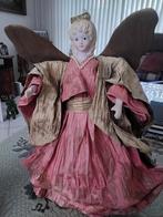 Antieke Engel en Kerstman van papier Maché, Ophalen of Verzenden, Zo goed als nieuw