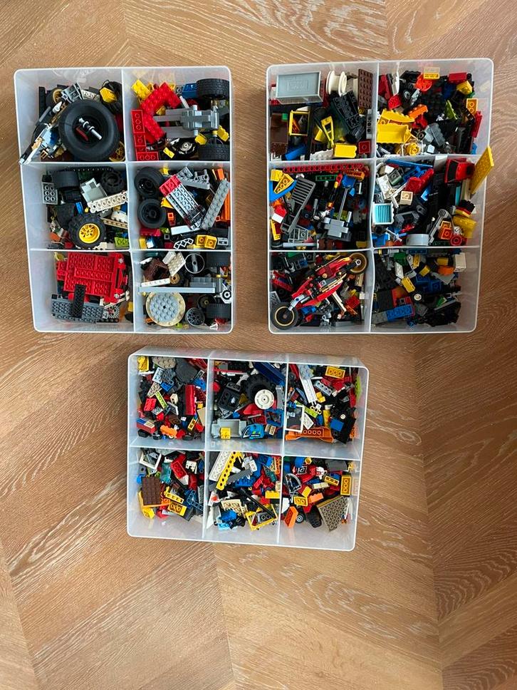 Lego Stenen in Opbergbak + Brochures, Kinderen en Baby's, Speelgoed | Duplo en Lego, Gebruikt, Lego, Losse stenen, Ophalen