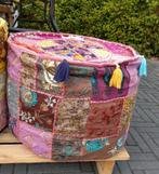 Poefs Ibiza Bohemian Boho India, Huis en Inrichting, Minder dan 50 cm, Rond, Nieuw, Minder dan 50 cm