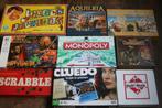 11 spellen scrabble, monopoly, cluedo, aquileia, maharadja,., Verzenden, Zo goed als nieuw