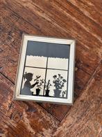 Vintage silhouet knipsel in lijstje., Minder dan 50 cm, Overige typen, Ophalen of Verzenden, Zo goed als nieuw