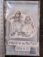 SCHAATSEN WINTER RUBBER STEMPEL MARIANNE DESIGN KAARTEN, Hobby en Vrije tijd, Stempelen, Ophalen of Verzenden, Nieuw, EZ-mounted stempel
