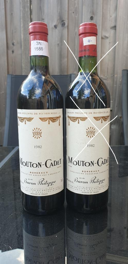 Mouton Cadet Baron Philippe Bordeaux 1982, Verzamelen, Wijnen, Nieuw, Rode wijn, Frankrijk, Vol, Ophalen