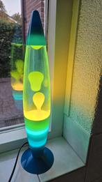 Retro lavalamp - blauw/geel, Ophalen of Verzenden, Zo goed als nieuw, Kunststof, Minder dan 50 cm
