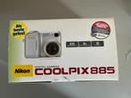 Nikon Digitale camera Coolpix 885 zoom 8-24 mm, Ophalen, Compact, 3 Megapixel, Niet werkend