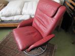 fauteuil, Huis en Inrichting, Fauteuils, 75 tot 100 cm, Gebruikt, Leer, 75 tot 100 cm