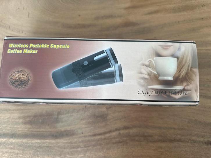 Draadloze Portable Capsule Koffiepot - Nieuw!, Witgoed en Apparatuur, Koffiezetapparaten, Nieuw, Koffiepads en cups, Koffiemachine