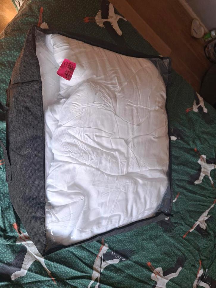 Dekbed, 2 kussens & Walra Pink Blossom Overtrek 200x200, Huis en Inrichting, Slaapkamer | Beddengoed, Nieuw, Dekbedovertrek, Tweepersoons