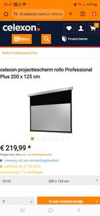 Celexon beamer /projector scherm 100 inch, Audio, Tv en Foto, Projectieschermen, Ophalen of Verzenden, Zo goed als nieuw