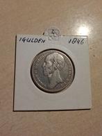 Zilveren Gulden 1846 - Willem II - Zeer Fraai, 1 gulden, Zilver, Ophalen of Verzenden, Losse munt