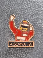AYRTON SENNA,  Gave, Emaille Pin, Verzenden, Zo goed als nieuw, Formule 1