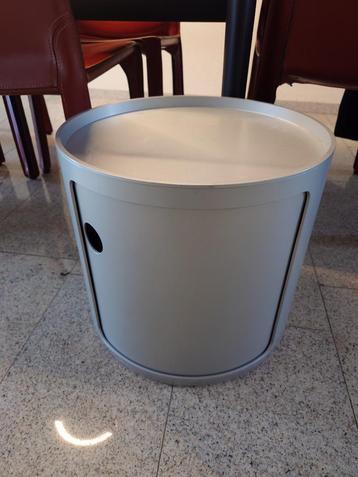 Kartell Componibili kastje zilvergrijs - Ø 42cm. beschikbaar voor biedingen