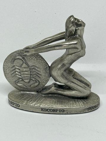 Zodiac - Schorpioen - Scorpio - Etain Zinn Pewter beschikbaar voor biedingen