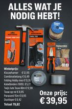Noodpakket Toolset– Onmisbaar voor elke DoeHetZelver!, Doe-het-zelf en Verbouw, Gereedschap | Handgereedschap, Ophalen of Verzenden