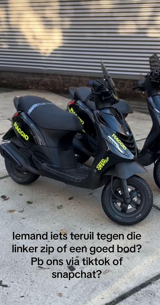 Zip 125cc, Fietsen en Brommers, Scooters | Piaggio, Zo goed als nieuw, Zip, Maximaal 45 km/u, Tweetakt, Ophalen