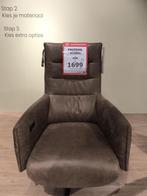 Relaxfauteuil, Ophalen, Minder dan 75 cm, Leer, Zo goed als nieuw