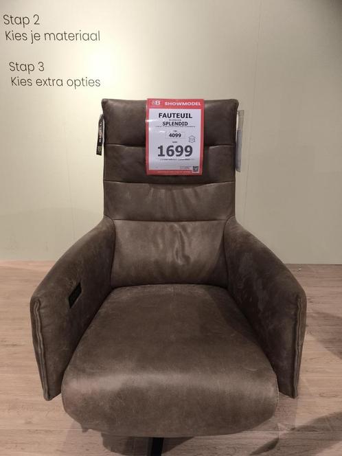 Relaxfauteuil, Huis en Inrichting, Fauteuils, Zo goed als nieuw, Leer, 50 tot 75 cm, Minder dan 75 cm, Ophalen
