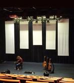 Projectiedoeken Wit Showtex, Muziek en Instrumenten, Licht en Laser, Ophalen, Zo goed als nieuw