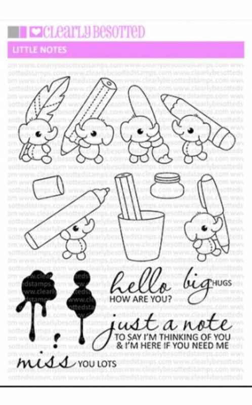 Little notes clearly besotted gezocht, Hobby en Vrije tijd, Stempelen, Clearstamp, Ophalen of Verzenden