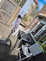 Tuinset: Tafel, 4 Stoelen, Parasol & Kussens, Tuin en Terras, Ophalen of Verzenden, ., ., .