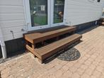 Houten trap stacaravan/chalet, Ophalen, Zo goed als nieuw