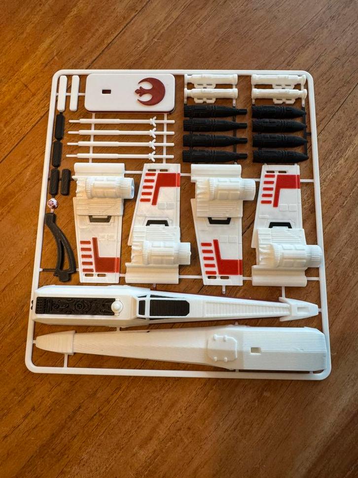 Star Wars X-Wing Fighter Model 3D geprint., Verzamelen, Star Wars, Gebruikt, Ophalen of Verzenden