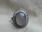 Zilveren ring met Rozenkwarts, 18 tot 19, Verzenden, Dame, Zilver