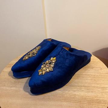 Marokkaanse Belga Slipper Koningsblauw Maat 38.5 beschikbaar voor biedingen