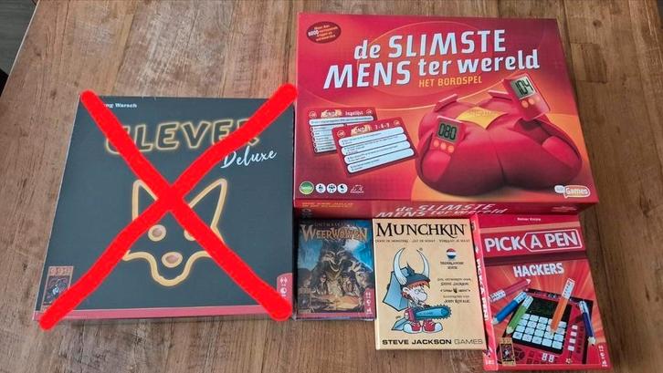 Verschillende spellen te koop vanaf 5 euro, Hobby en Vrije tijd, Gezelschapsspellen | Bordspellen, Zo goed als nieuw, Ophalen of Verzenden