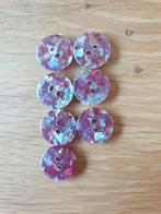 7 leuke paarse knoopjes, Ophalen of Verzenden, Gebruikt, Knoop of Knopen