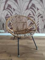 Leuke vintage rotan stoel, Ophalen, Gebruikt, Bruin, Eén