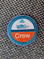 KLM CREW badge, patch embleem, Verzamelen, Scouting, Ophalen of Verzenden, Embleem, Speld of Insigne, Zo goed als nieuw