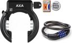 AXA  veiligheidsslot +  kabelslot, Fietsen en Brommers, Fietsaccessoires | Fietssloten, Ringslot, Zo goed als nieuw, Ophalen