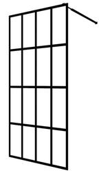 Inloopdouchescherm douchescherm glas zwart GRATIS BEZORGD!, Verzenden, Nieuw, Zwart