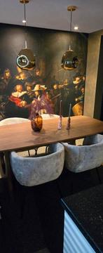 6 Hotel Chique stoelen Loods 5., Huis en Inrichting, Stoelen, Ophalen, Overige kleuren, Zo goed als nieuw, Stof