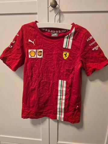 Puma Scuderia Ferrari shirt 2021 formule 1 rood maat 116  beschikbaar voor biedingen