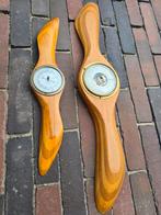 Antieke barometer in geweldig mooie Vliegtuig propeller €39, Ophalen of Verzenden, Zo goed als nieuw