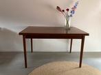 Midcentury vintage Deense teak eettafel XL uitschuifbaar, Huis en Inrichting, Tafels | Eettafels, Ophalen, Gebruikt, Onbekend