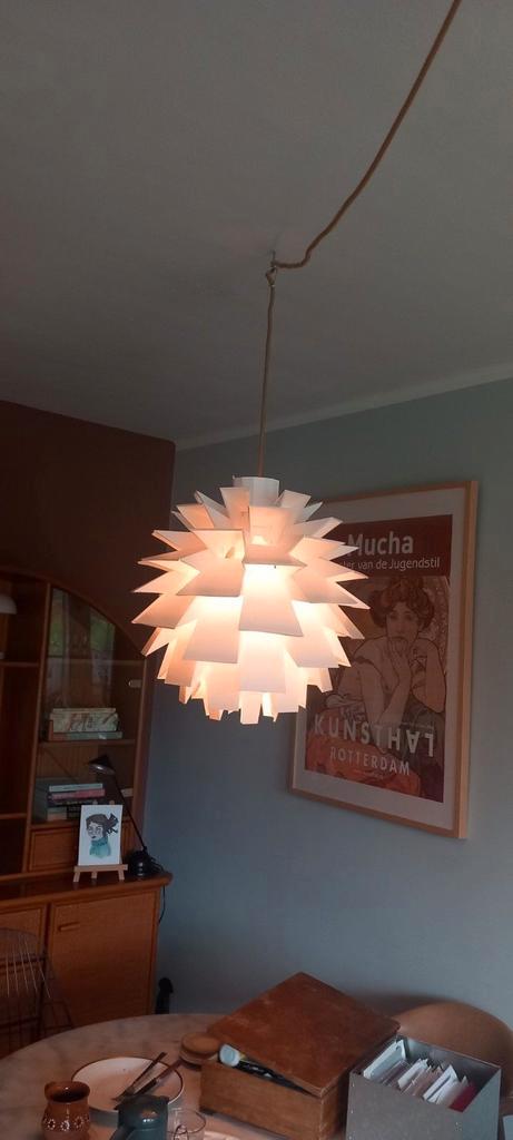 Artisjok Artichoke lamp  wit design, Huis en Inrichting, Lampen | Hanglampen, Gebruikt, Minder dan 50 cm, Ophalen