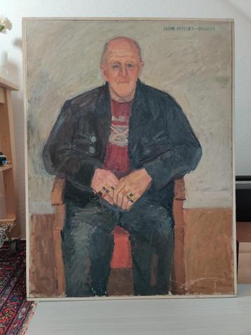 Elly Kuipers (1938-2016) schilderij ‘Hein Hintjes-Dichter’ beschikbaar voor biedingen