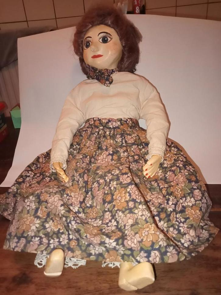 Antieke Pop met Stoffen Lijf, Antiek en Kunst, Antiek | Speelgoed, Ophalen of Verzenden