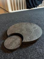 Dienblad croco print zwart met brons, Ophalen of Verzenden, Zo goed als nieuw, Glas of Kopje