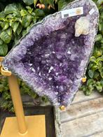 Prachtige Amethist Geode Vlinder op Standaard, Ophalen of Verzenden, Mineraal