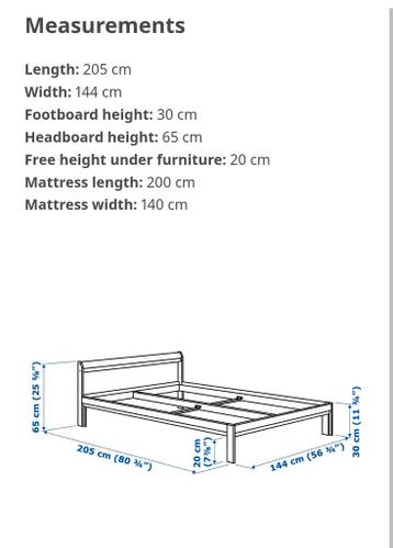 Bed Bedframe Ikea Neiden - afbeelding 12