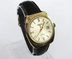 Retro Slava mechanisch horloge met kalender, Made in USSR 70, Ophalen of Verzenden, Staal, Overige merken, 1960 of later